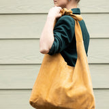 Knot Tote Suede - Tan