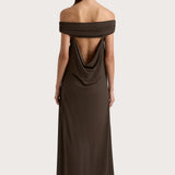 Sofie Maxi Dress - Chocolate Brown
