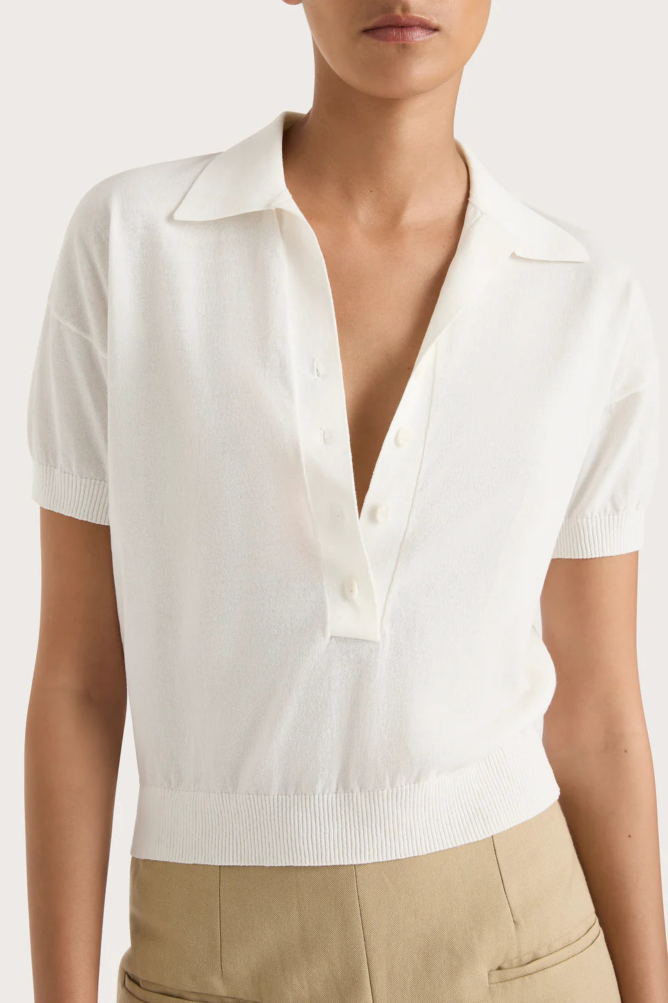 Sable Polo Shirt - White