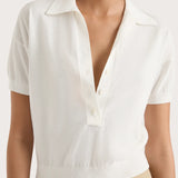 Sable Polo Shirt - White