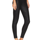 Runway Legging- Coated Plaid