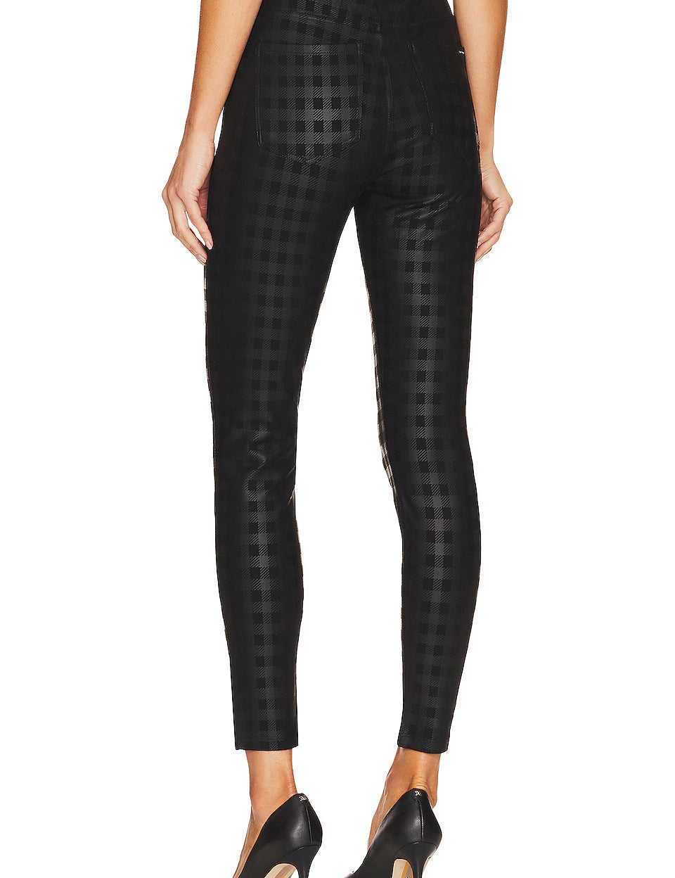 Runway Legging- Coated Plaid