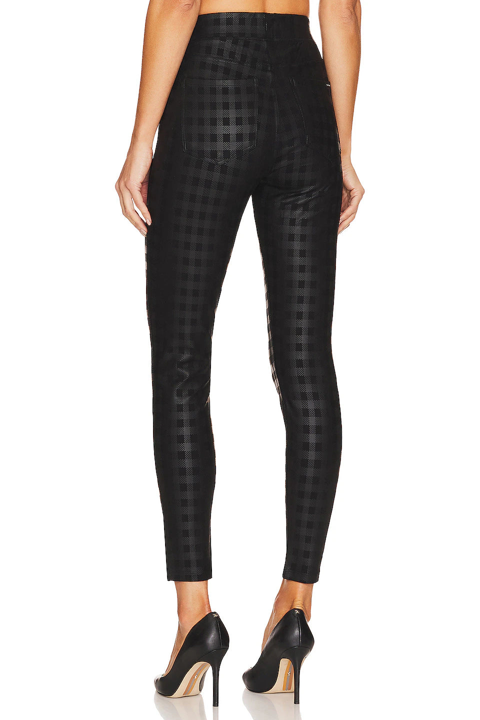 Runway Legging- Coated Plaid