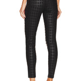Runway Legging- Coated Plaid