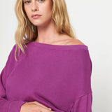 La Vida Off Shoulder- Electric Amethyst