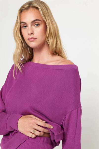La Vida Off Shoulder- Electric Amethyst