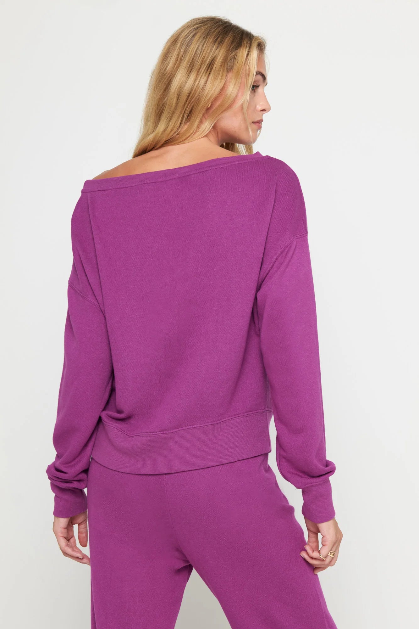 La Vida Off Shoulder- Electric Amethyst