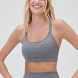 Vibra Tech Heather Racer Back Bra