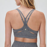 Vibra Tech Heather Racer Back Bra