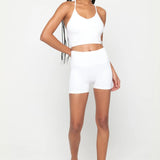 Bryn Seamless Crop Tank Solid - Bright White