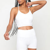 Bryn Seamless Crop Tank Solid - Bright White