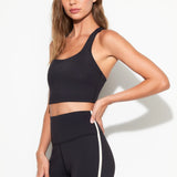 Frankie Longline Bra- Black