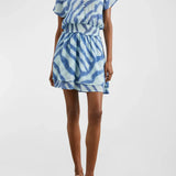 Karla Dress - Blue Watercolor Stripes