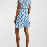 Karla Dress - Blue Watercolor Stripes
