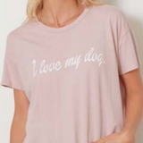 I Love My Dog- Isla Tee-Kinda Pink