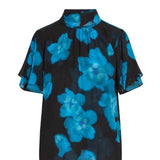Kaye Chiffon Top - Celestial Blue