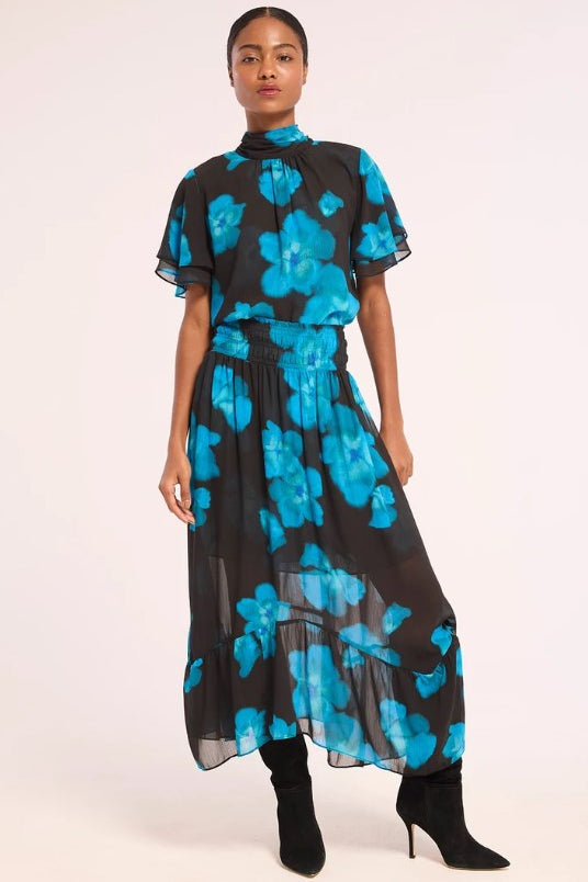 Kaye Chiffon Top - Celestial Blue