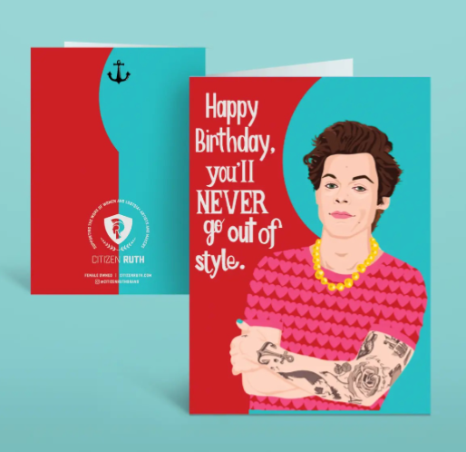 Harry Styles Birthday Card