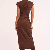 Maud Dress - Faux Suede