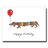 Striped Sweater Dog Card