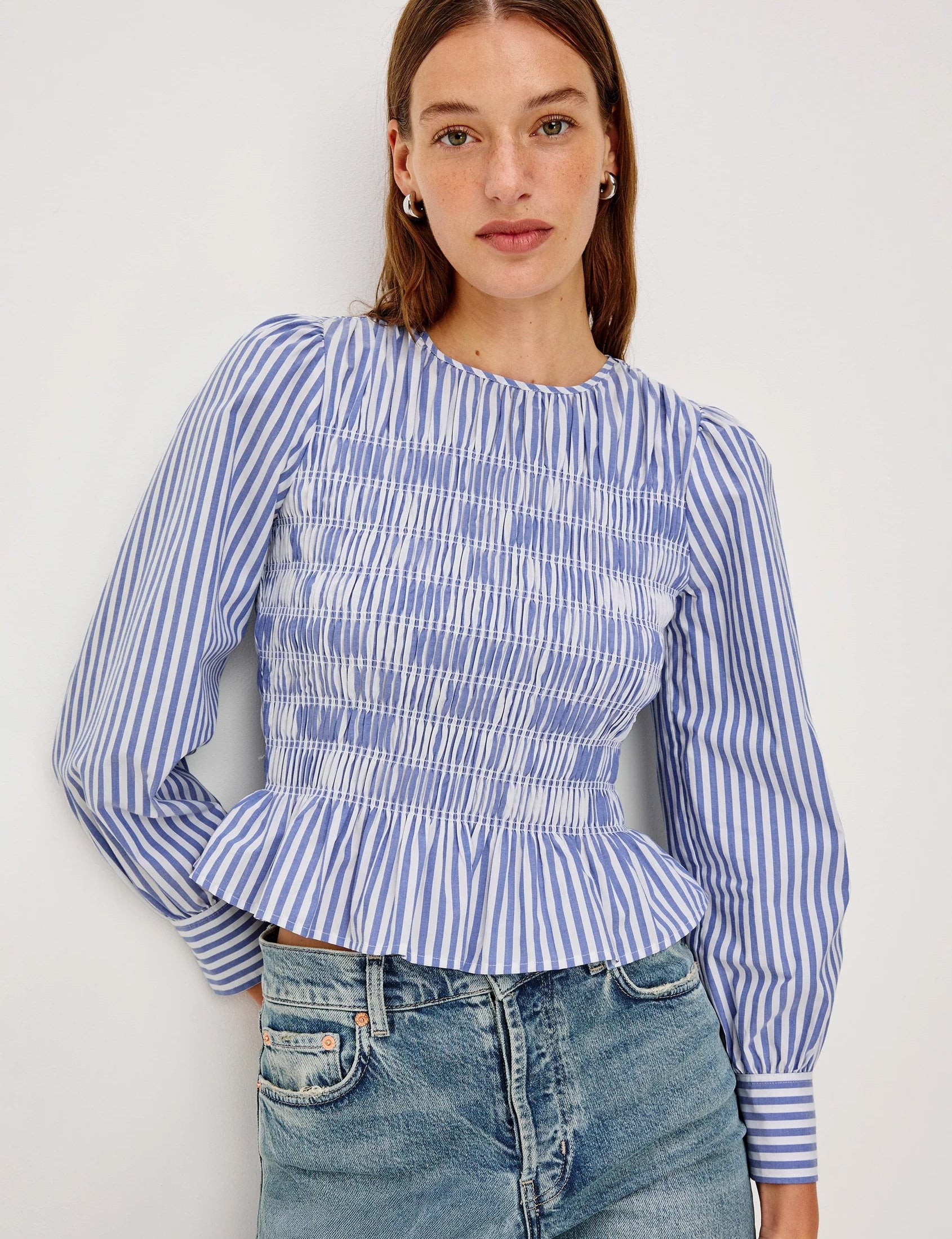 Tabi Shirt - Mariner White Stripe