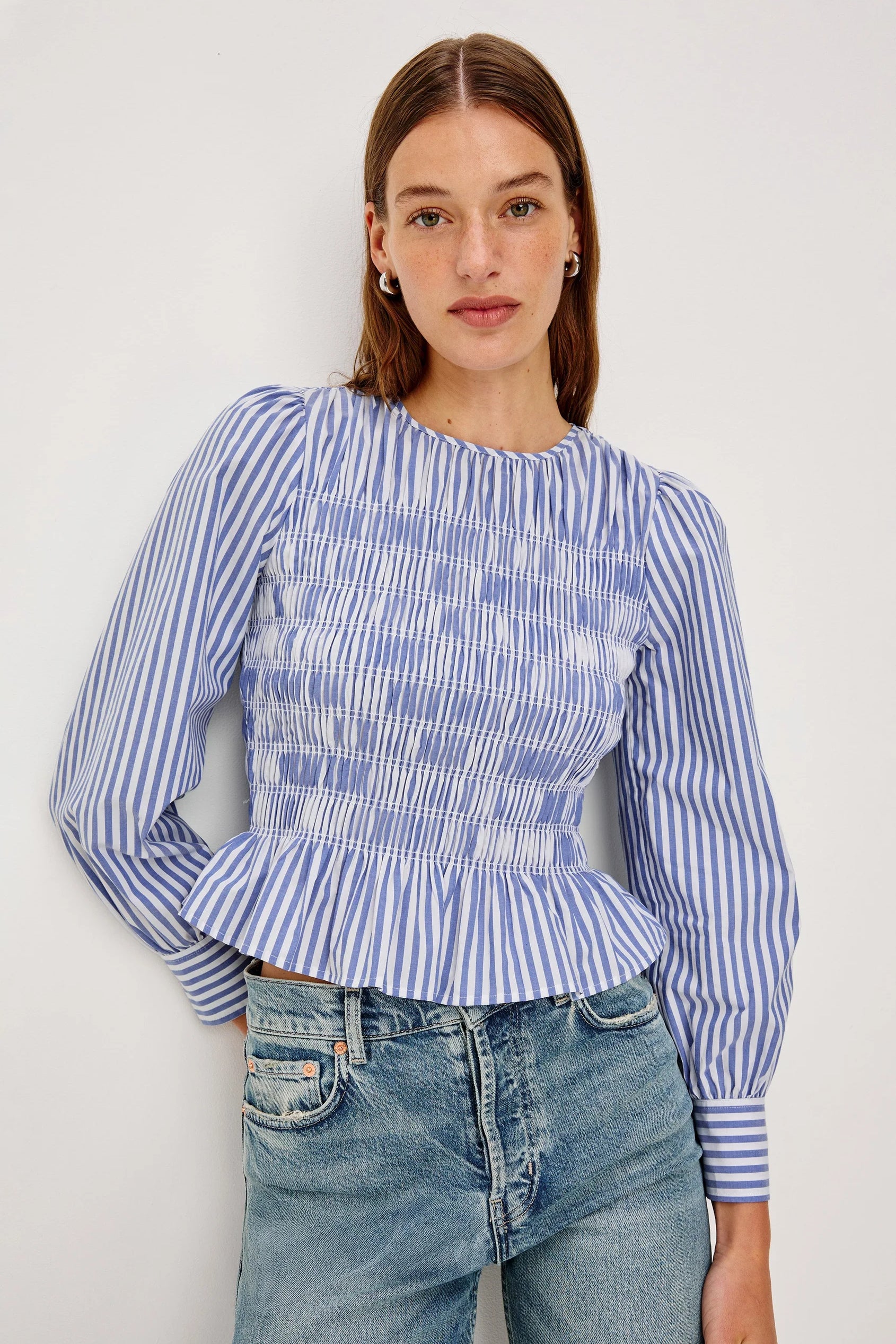 Tabi Shirt - Mariner White Stripe