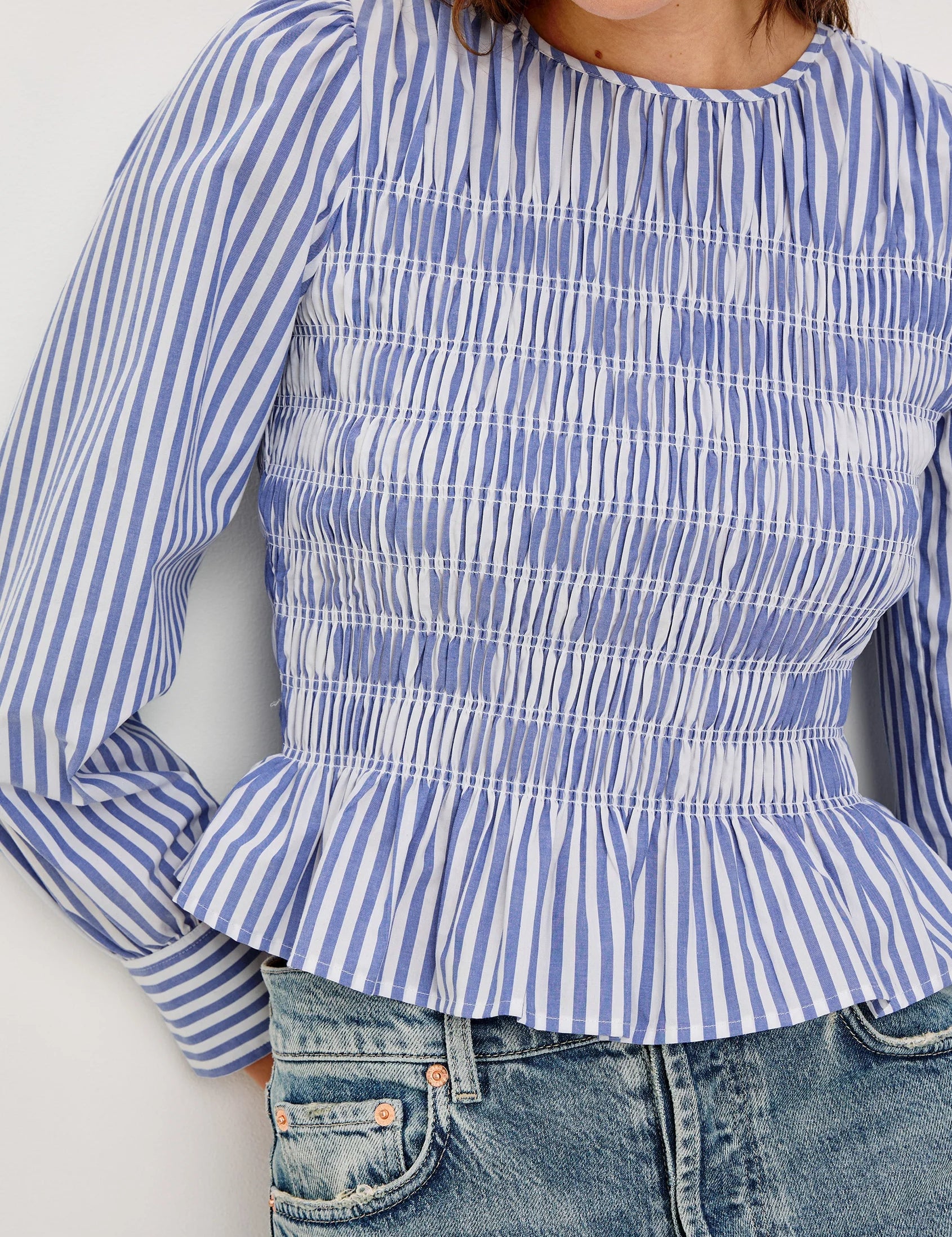 Tabi Shirt - Mariner White Stripe