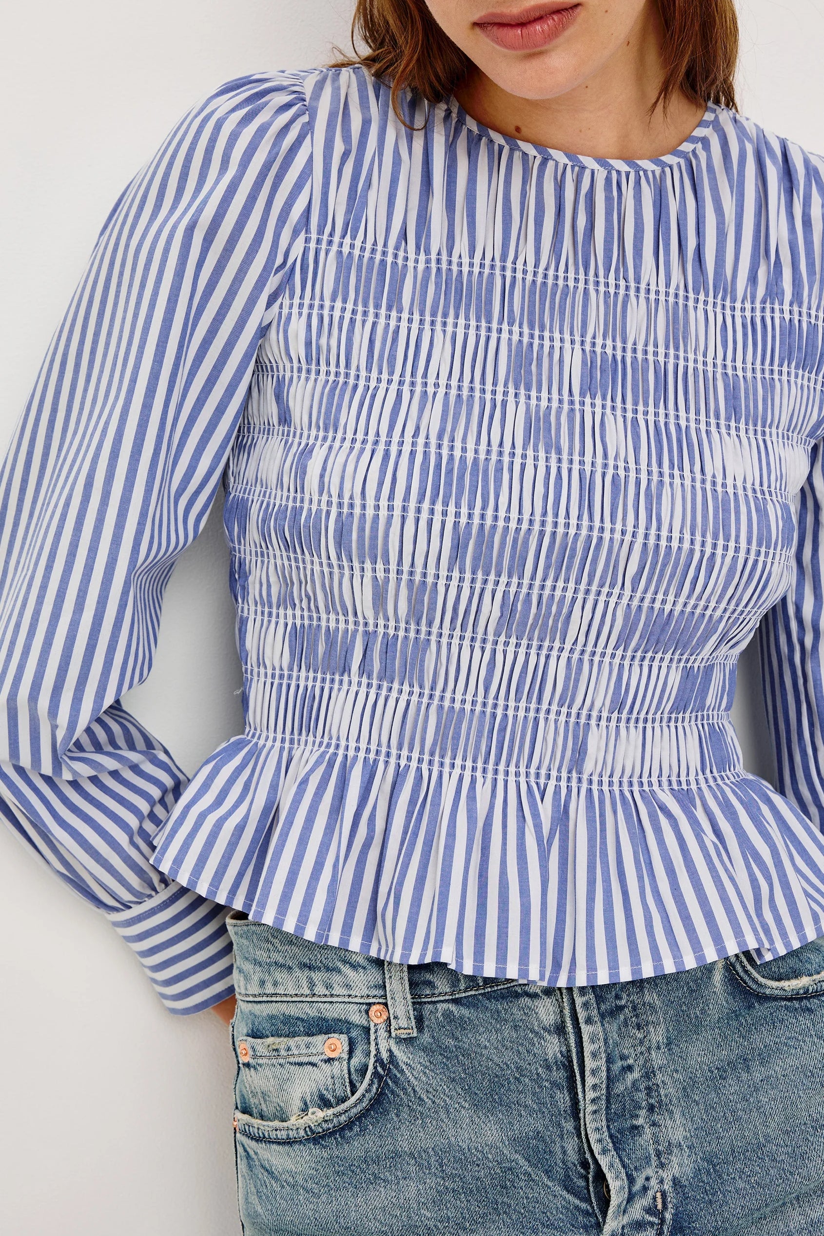 Tabi Shirt - Mariner White Stripe