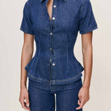 Joice Short Sleeve Shirt - Inkwell