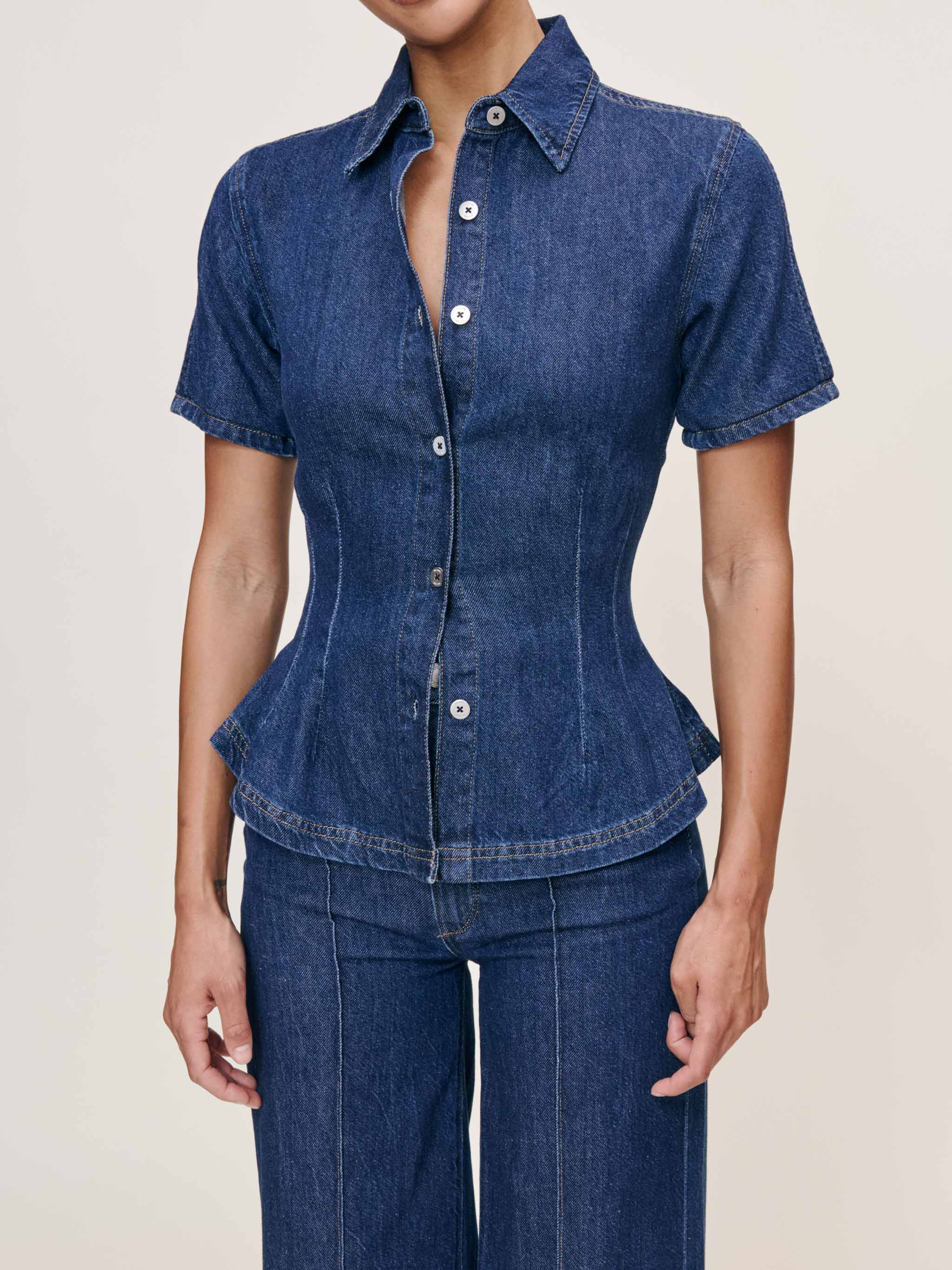 Joice Short Sleeve Shirt - Inkwell