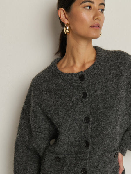 Tessa Cardigan - Heather Charcoal