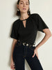 Tracy Keyhole Top - Black