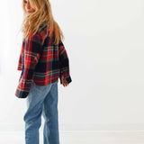 Tia Flannel Shirt - Indigo-Multi