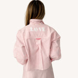 Tia Love Stripe Shirt - Hardly Pink White