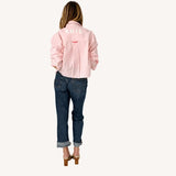 Tia Love Stripe Shirt - Hardly Pink White