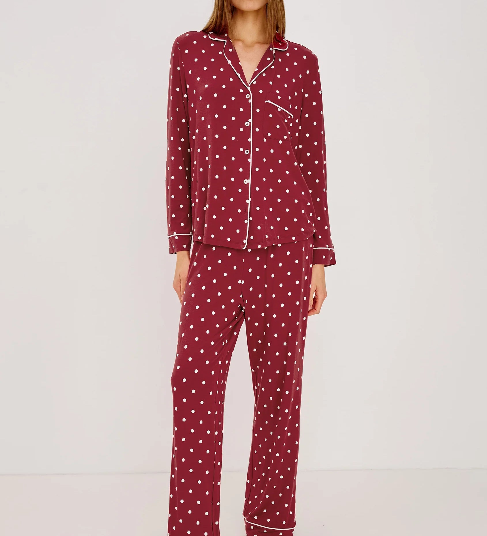 Varra Pajama Set -  Cardinal Polka