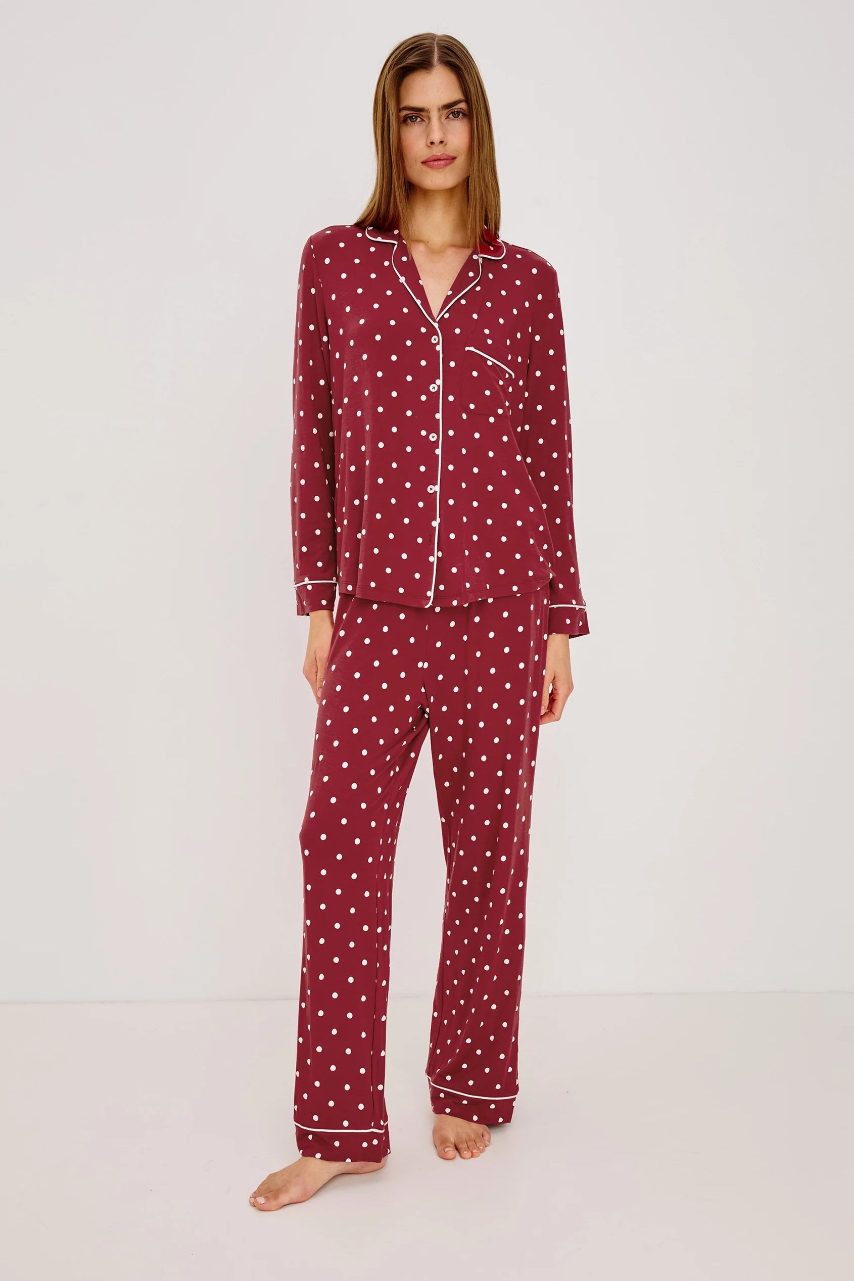 Varra Pajama Set -  Cardinal Polka