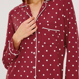 Varra Pajama Set -  Cardinal Polka