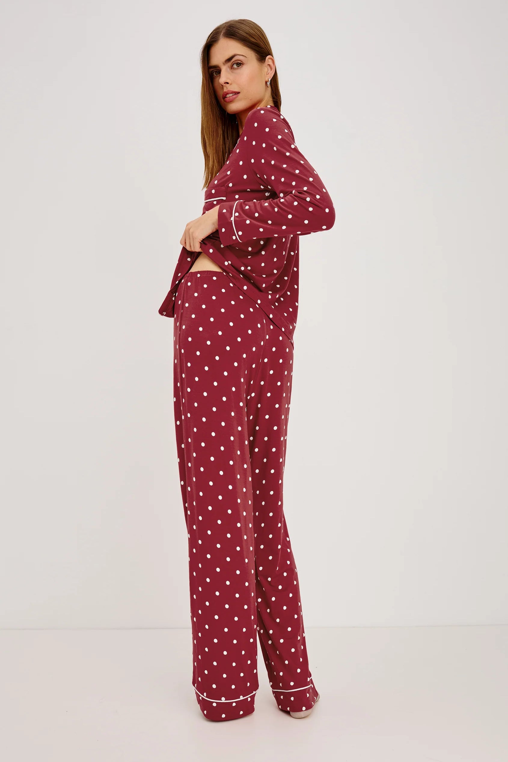 Varra Pajama Set -  Cardinal Polka