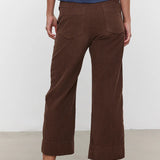 Vera Cotton Corduroy Cropped Pant - Ash