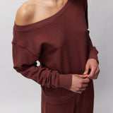 Lofty Slub Rib Vida - Washed Burgundy