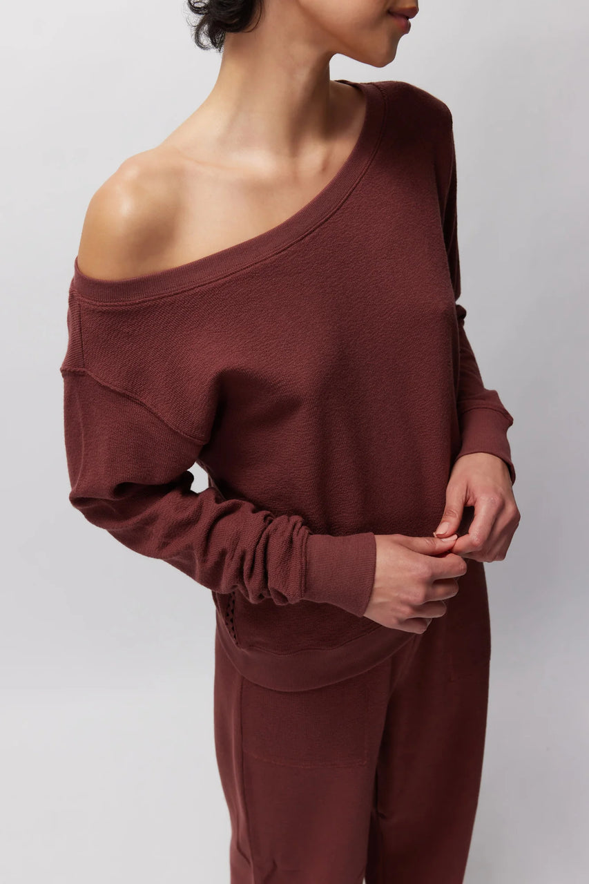 Lofty Slub Rib Vida - Washed Burgundy