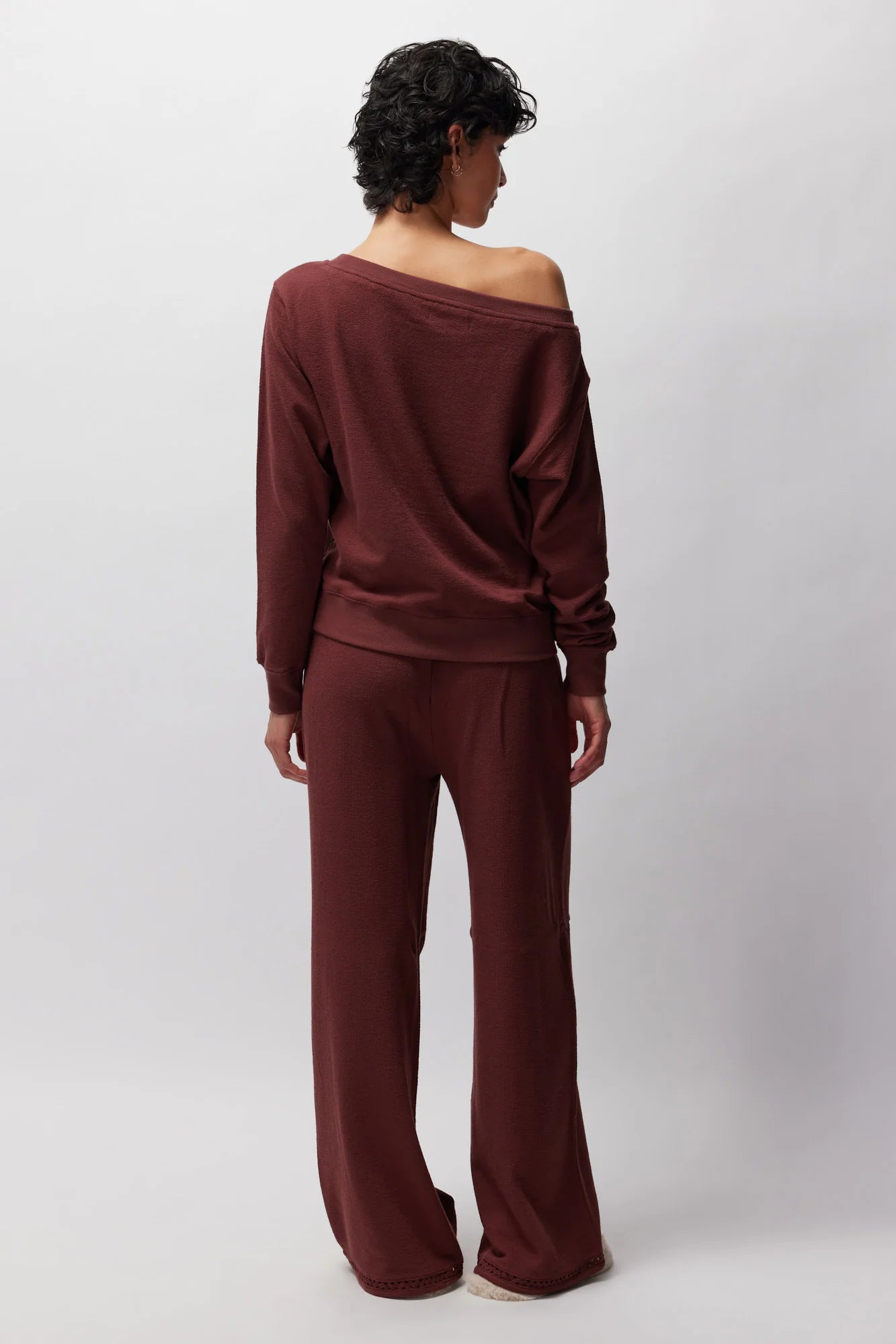 Lofty Slub Rib Vida - Washed Burgundy