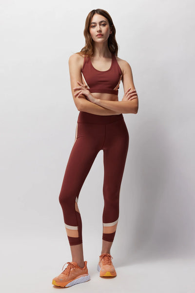Velo Dream Tech Eco Jersey HW 7/8 Legging - Washed Burgundy