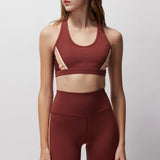 Velo Dream Tech Eco Jersey Racerback Bra - Burgundy
