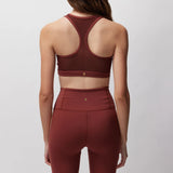 Velo Dream Tech Eco Jersey Racerback Bra - Burgundy