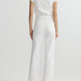 Karmine Refined Wide Leg HR Jeans - White Sailor