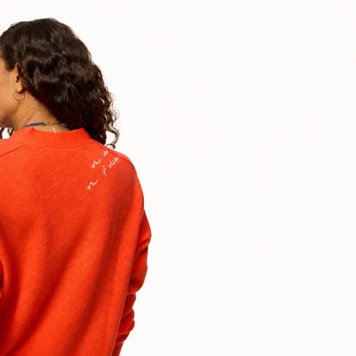Whisper Featherweight Cardigan - Tomato