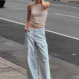 Zoie Wide Leg Relaxed Vintage Cargo