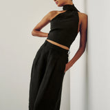 Hepburn Short-Black Linen